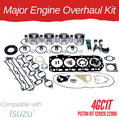 MAJOR ENGINE REBUILD KIT FOR ISUZU 4TNV98T TURBO PISTON NUMBER